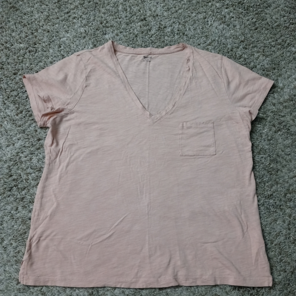 Madewell Short Sleeve Basic V-Neck T-Shirt L